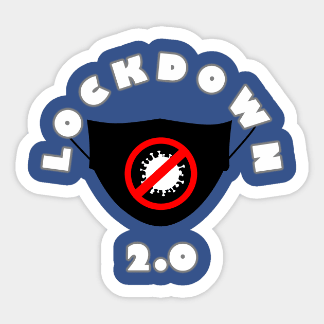 Lockdown 2.0 Sticker by Stuart Waddell Photography and Design